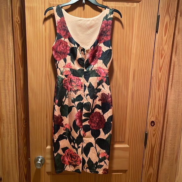 NWT Lindybop Vintage Retro Pinup Floral 2piece Secretary dress - Picture 5 of 9